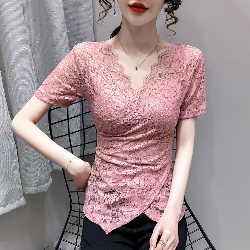 Áo Ren Tay Ngắn Phong Cách Phương Tây Thời Trang Mùa Xuân Mới 2023 Cho Nữ