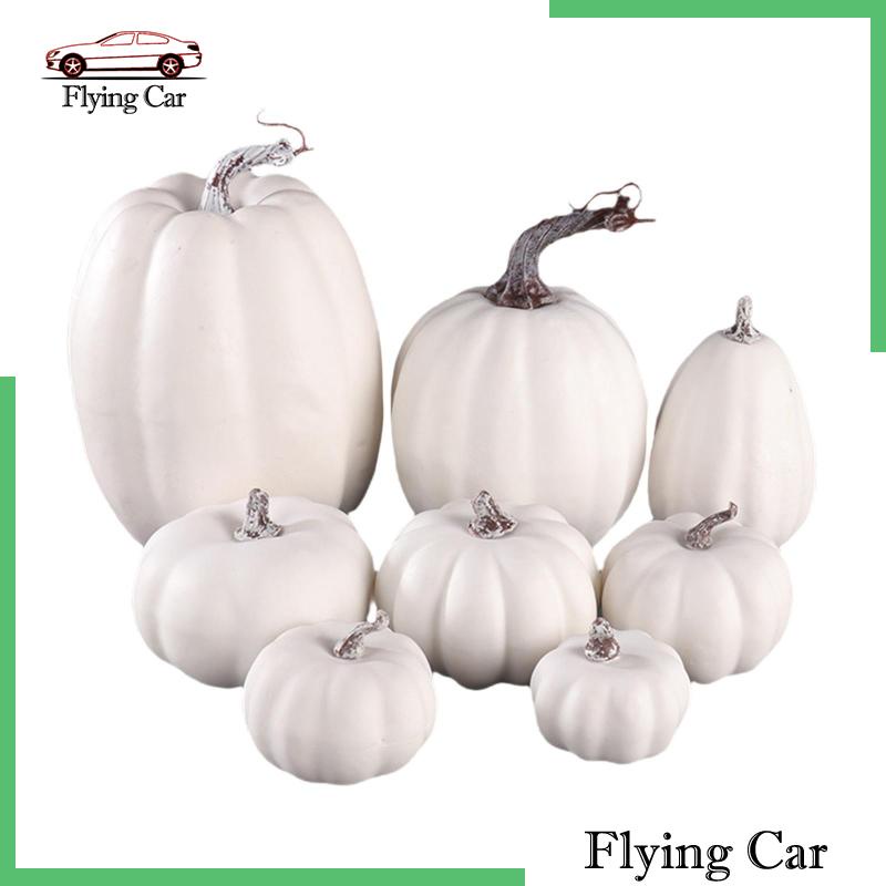 Set 8 Bí Ngô Nhân Tạo Nhiều Kiểu Dáng Khác Nhau Trang Trí Tiệc