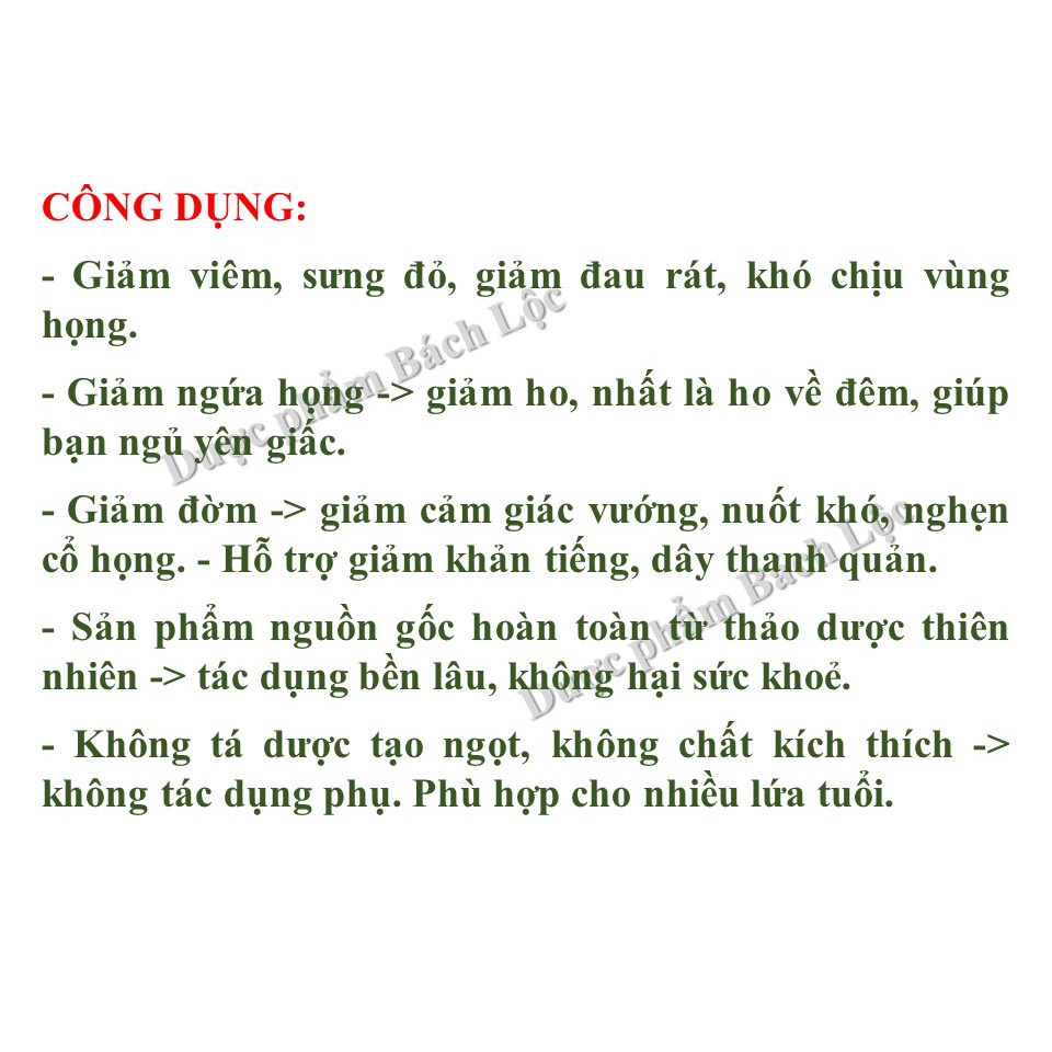 An Phế HD Gold Giúp Hỗ Trợ Giảm Ho, Giảm Đờm, Đau Rát Họng, Khản Tiếng Do Viêm Họng, Viêm Phế Quản - Hộp 30 viên