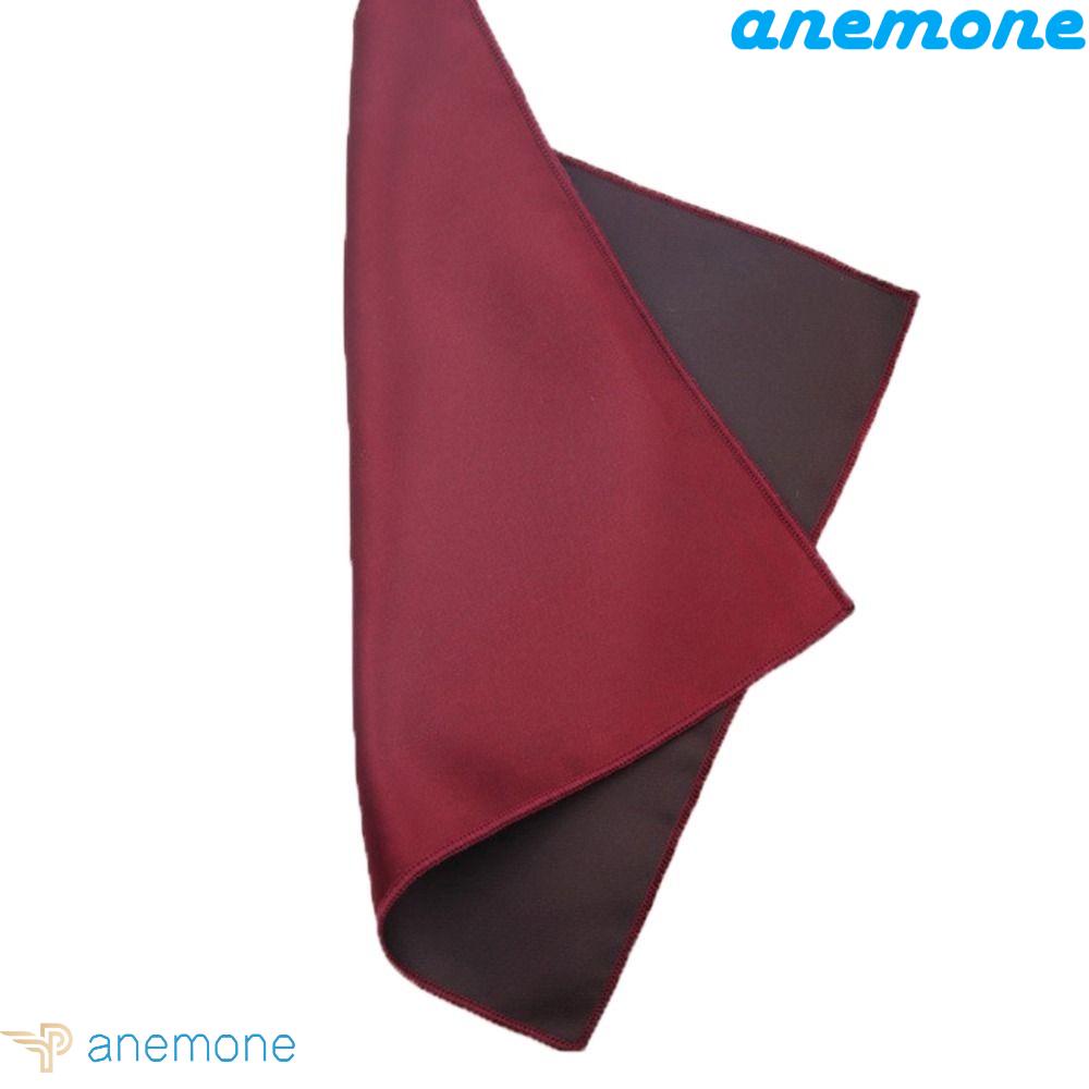 ANEMONE Khăn Tay Satin Màu Sắc Trơn Phong Cách Vintage Dành Cho Nam Và Nữ