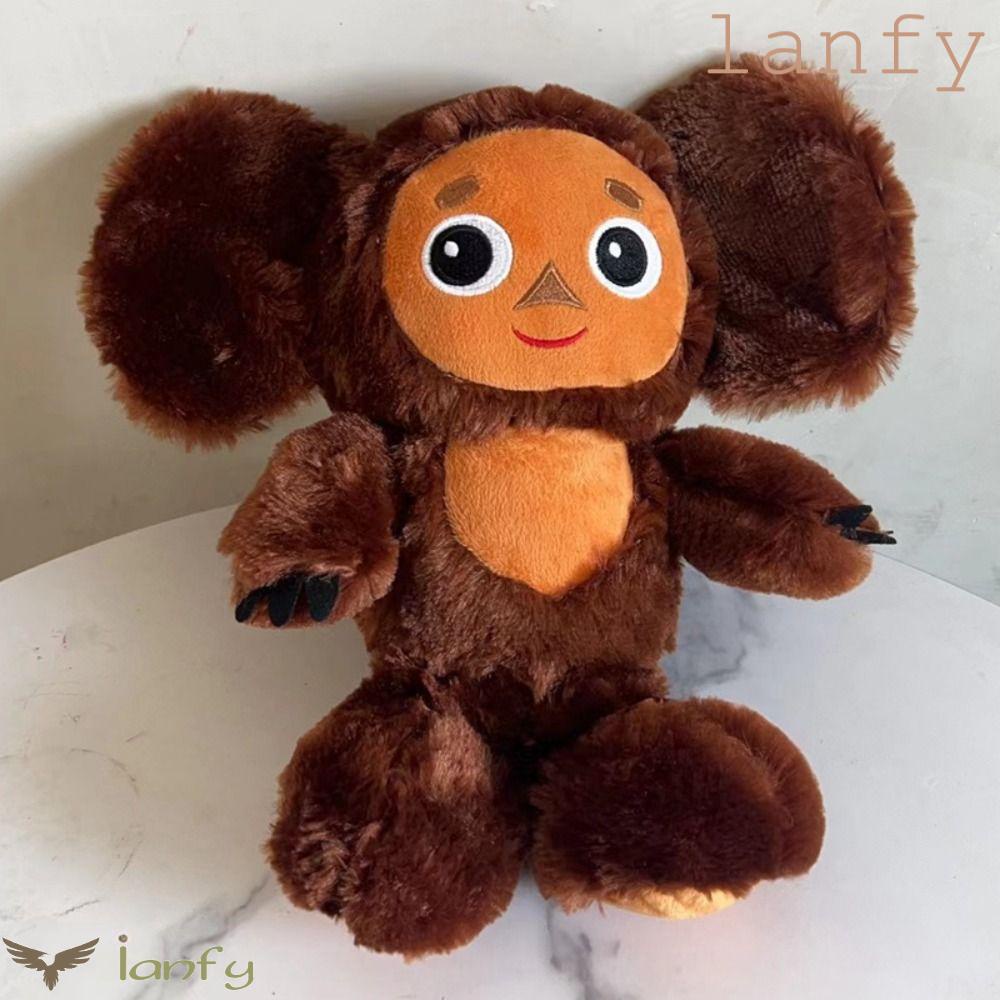 LANFY Khỉ Nhồi Bông Cheburashka Mềm Mại Trang Trí Nhà Cửa