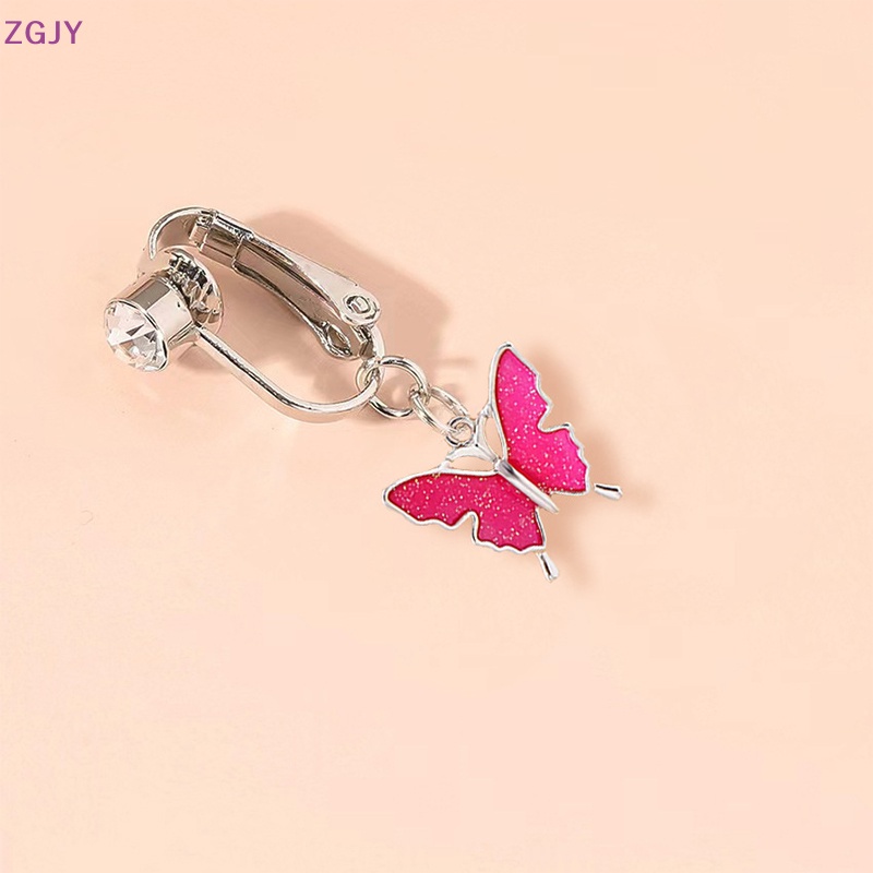 Khuyên Rốn Hình Bướm Đính Đá Nhân Tạo Thời Trang Mới