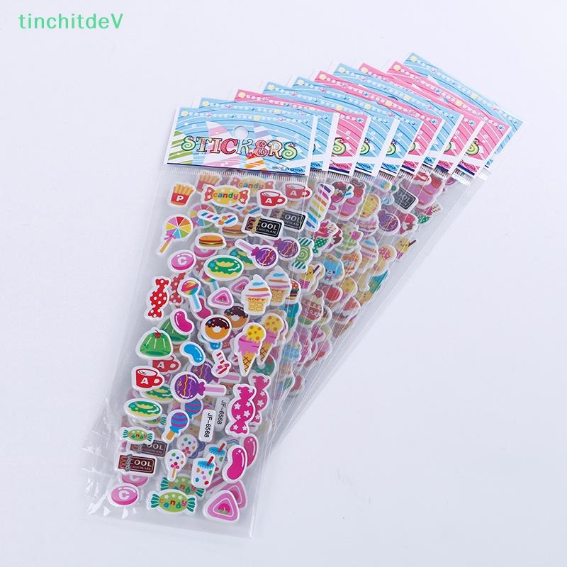 [TinchitdeV] Set 10 Tấm Bọc Bong Bóng Hình Que Kem Hoạt Hình Dành Cho Trẻ Em Đi Học [Hàng Mới]