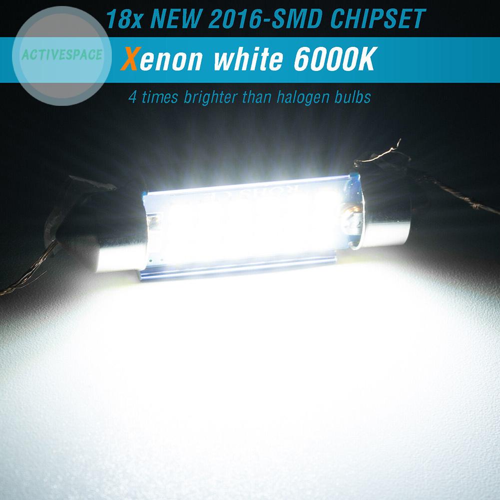 ⚡READYSTOCK⚡Upgrade Your Car's Lighting with 41mm LED Canbus Dome Map Lights Set of 4