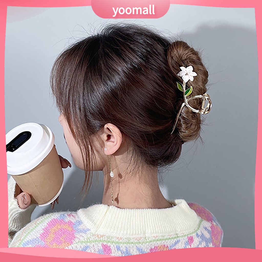 Kẹp Tóc Càng Cua Dạng Lò Xo Rỗng Bằng Hợp Kim Chống Rơi Tạo Kiểu Tóc Cho Nữ