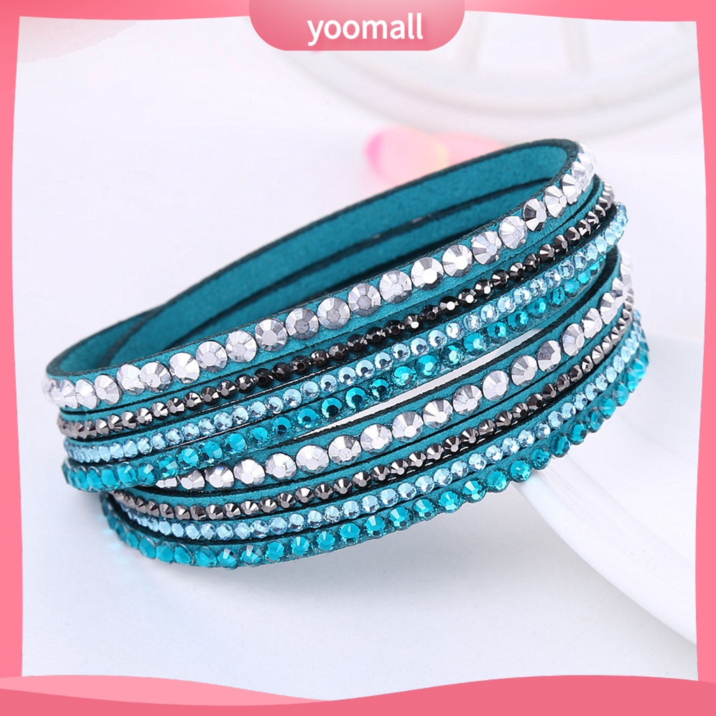 Vòng Tay Nhiều Lớp Đính Đá Phong Cách Bohemian Thời Trang Đi Biển Cho Nữ