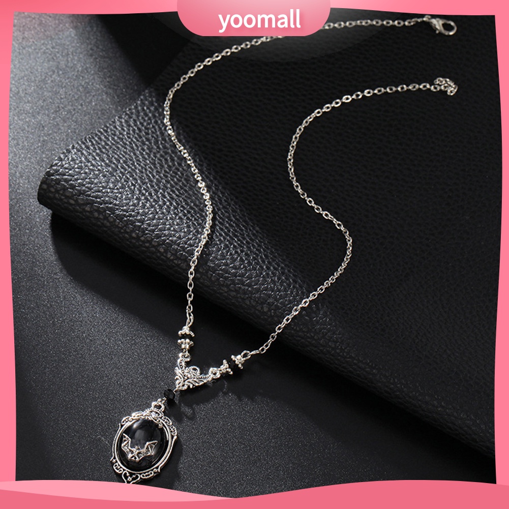 Vòng cổ / Nhẫn / Khuyên Tai Mặt Hình Dơi Đính Đá Giả Thời Trang Unisex