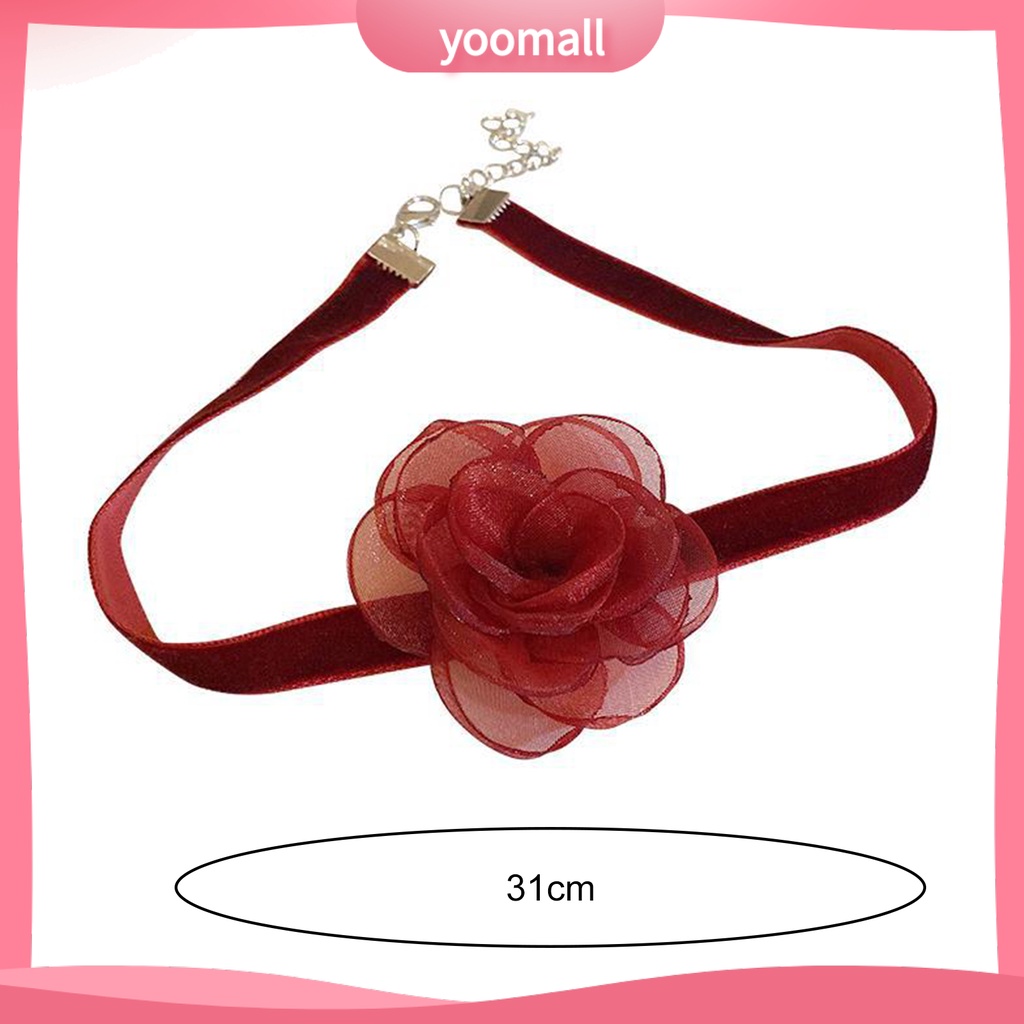 [YM] Vòng Cổ Choker Dây Ruy Băng Dài Siêu Dài Màu Trơn Có Thể Điều Chỉnh Khóa Tôm Hùm Cho Nữ