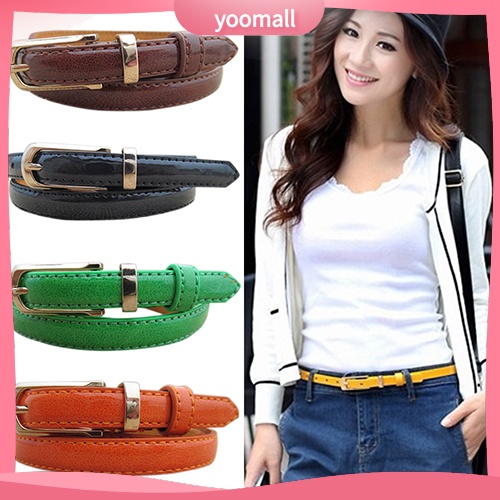 Thắt Lưng Giả Da Màu Kẹo Thời Trang Mùa Hè Cho Nữ