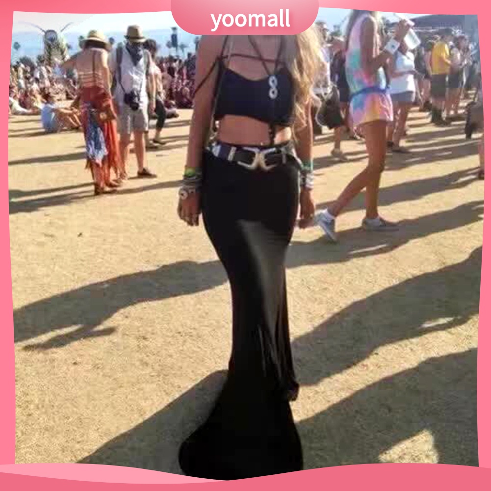 Thắt Lưng Giả Da Phối Đầm Jean Phong Cách Vintage Thời Trang Cho Nữ