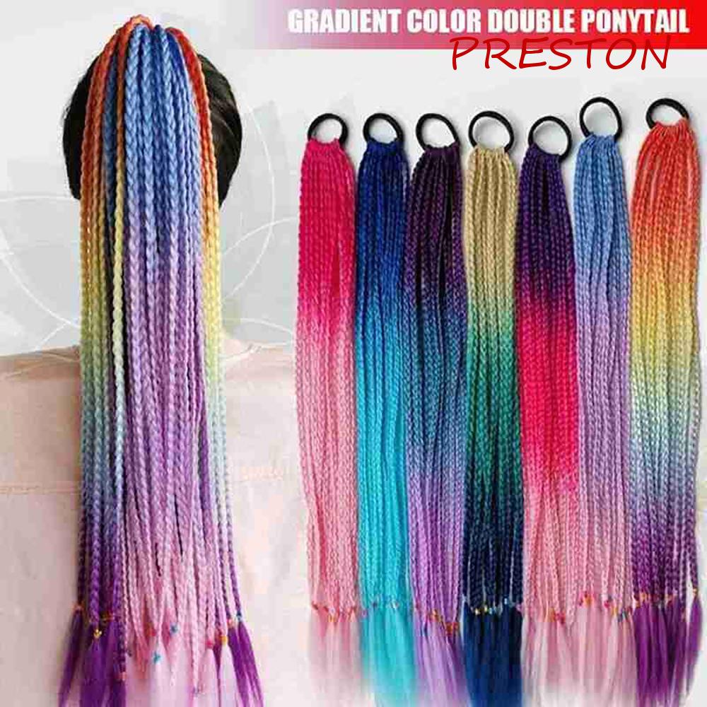 PRESTON Dây Buộc Tóc Màu Gradient Thời Trang Cho Nữ