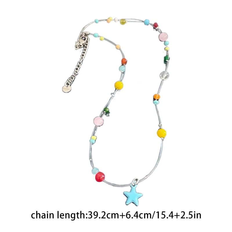 Vòng Cổ Choker Mặt Ngôi Sao Màu Xanh Dương Cho Nữ