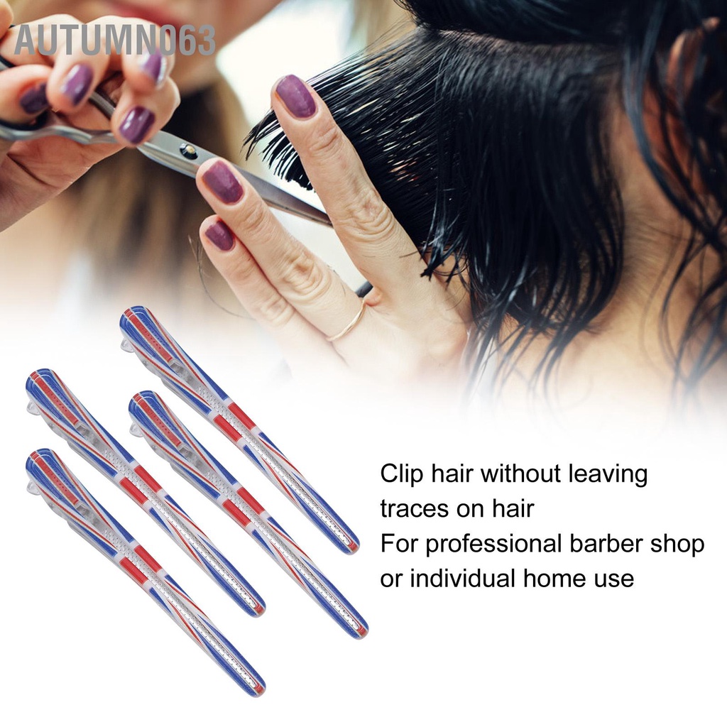 Autumn063 4 chiếc Kẹp Tóc Dài Tạo Kiểu Chống Trơn Trượt Phụ Kiện cho Salon