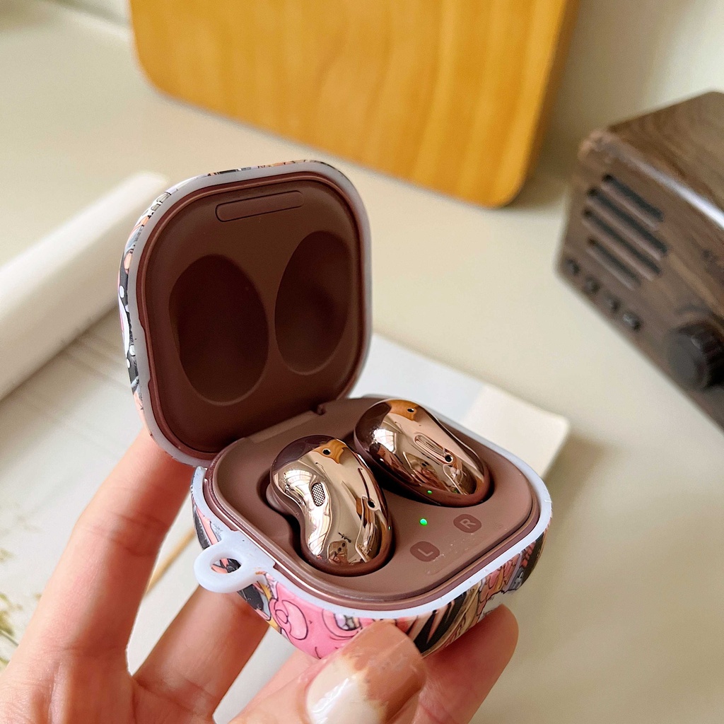 Vỏ Bảo Vệ Hộp Sạc Tai Nghe samsung galaxy Buds 2 / Buds Live / Buds FE / Buds2 Pro / Buds Pro Bằng pc Cứng Họa Tiết Hoạt Hình