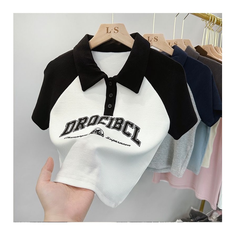 Áo Thun Polo Tay Ngắn Cho Bé Gái