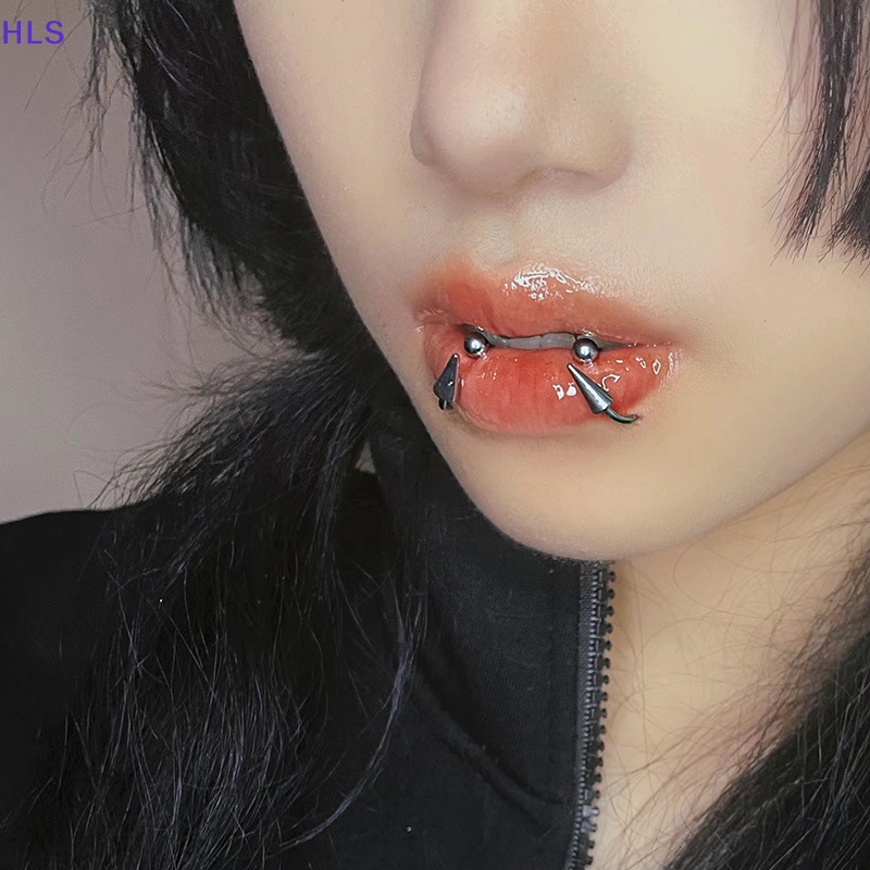 1 Khuyên Xỏ Cơ Thể Bằng Thép Không Gỉ Phong Cách Gothic Thời Trang
