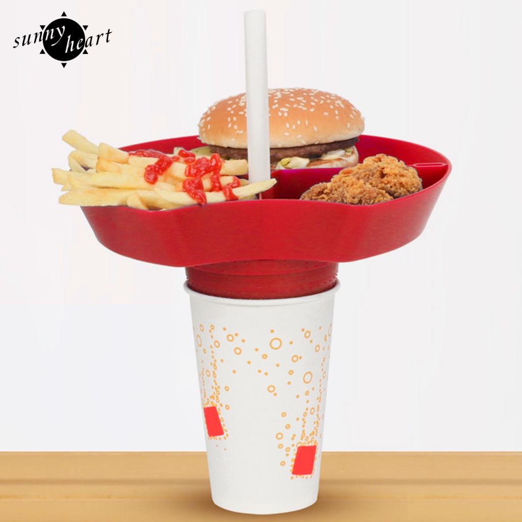 Sunnyheart Khay Đựng Thức Ăn Hoặc Đồ Ăn Nhẹ Siêu Dễ Sử Dụng Xoắn Và Ôm Sát Cơ Thể Và Khay Đựng Thức Ăn Một Lần Lắp Ráp Bạn Có Thể Đặt Trong Thức Ăn Hoặc Khay Đồ Ăn Có Thể Tháo Rời Được