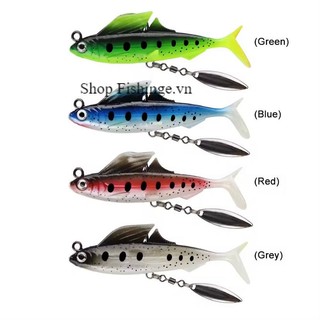 Mồi mềm câu lure cá thòi lòi, mồi giả câu cá lóc siêu nhạy 12.5g