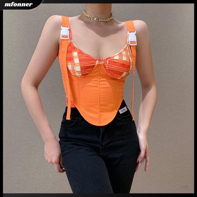 Áo Crop Top Ôm Dáng Màu Sắc Trơn Có Dây Điều Chỉnh Được Cho Nữ
