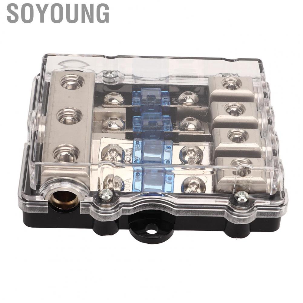 Soyoung ANL Fuse Block Long Lasting 3 in 4 Out Professional for Car Audio System
