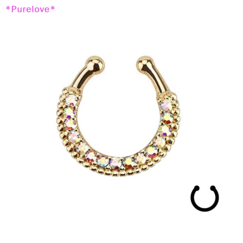 Khuyên Mũi Không Cần Xỏ Lỗ Đính Pha Lê Nhân Tạo Thời Trang Mới