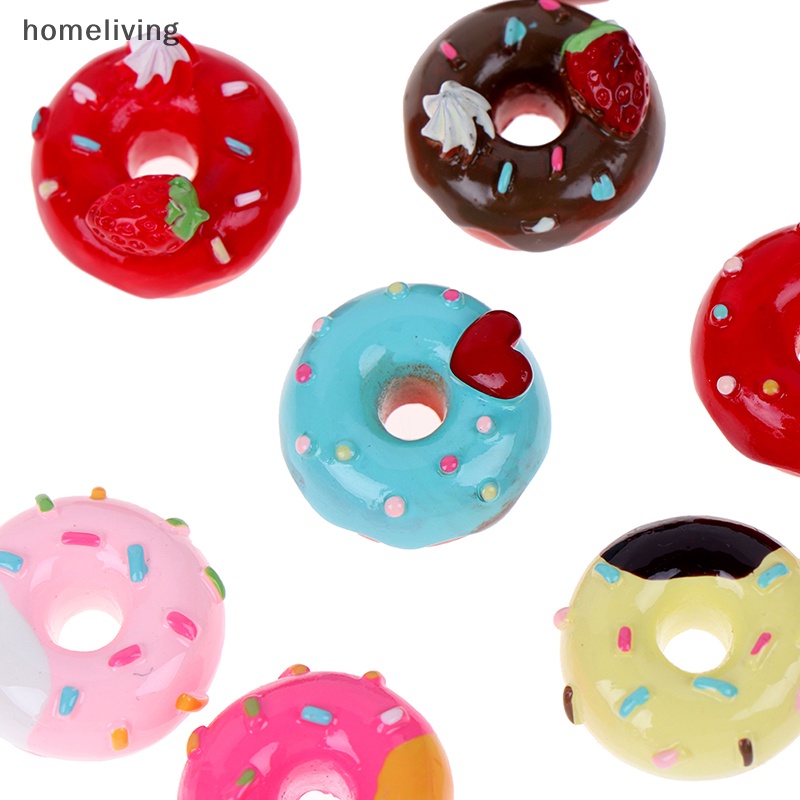 Set 10 Bánh donut Tỉ Lệ 1: 12 Dùng Để Trang Trí Nhà Búp Bê