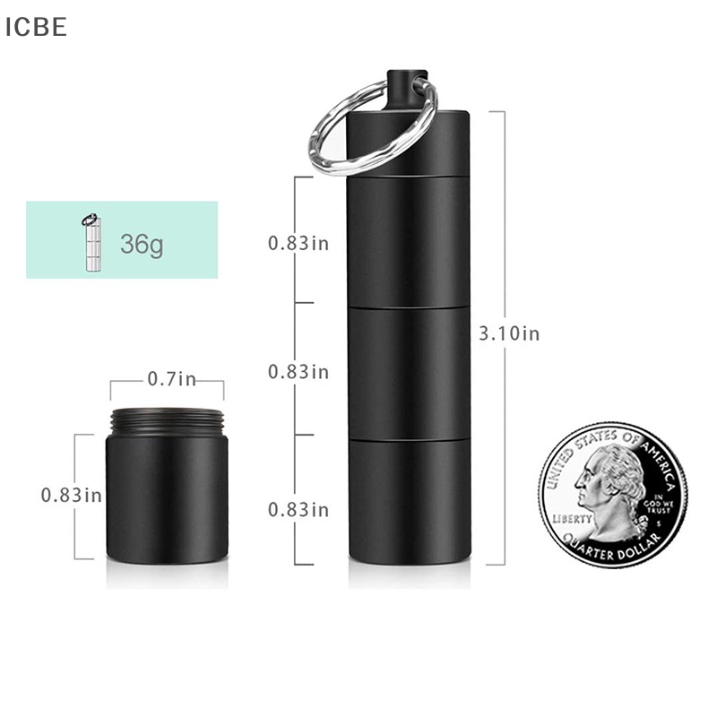 Hộp Đựng Thuốc Chống Thấm Nước Có Móc Khóa Tiện Dụng