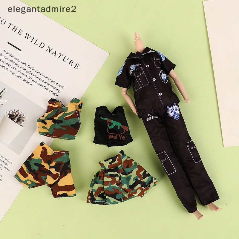 Bộ Đồ Họa Tiết Rằn Ri Cho Búp Bê 30cm