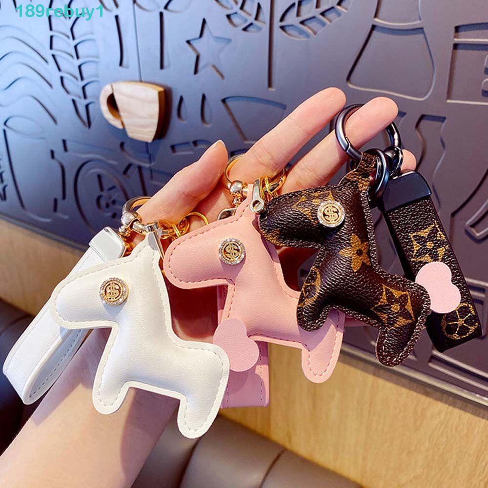 Móc Khóa Da PU Hình Ngựa REBUY1 Xinh Xắn