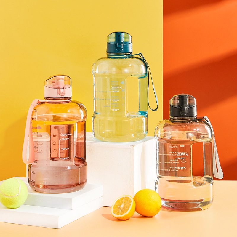 Bình Nước Trong Suốt Dung Tích Lớn Chịu Nhiệt Cao Tiện Dụng Cho Nữ