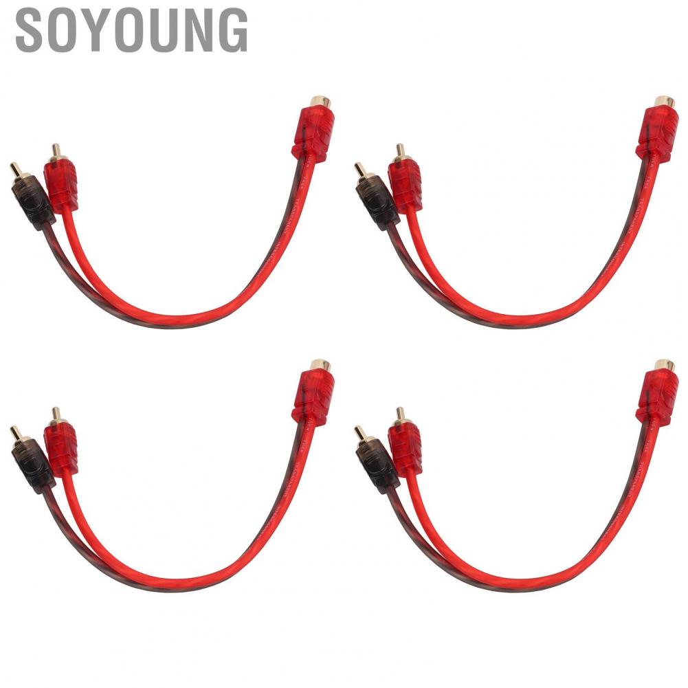 Soyoung Audio RCA Splitter Adaptor Cable  High Accuracy Noise Rejection 1 Female 2 Male Adapter Quality  for Device with 3.5mm Jack