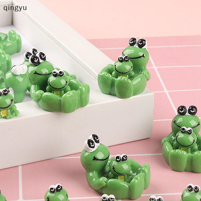 Mới Set 2 Móc Khóa Hình Chú Ếch 3D Dễ Thương