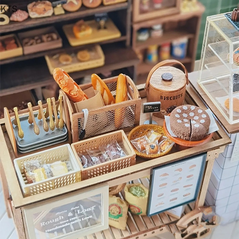 Giỏ Lưới Sắt Mini 1 / 12 Trang Trí Nhà Búp Bê