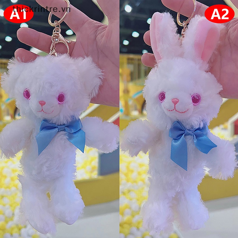 Móc Khóa Thỏ Nhồi Bông Đáng Yêu Cho Bé