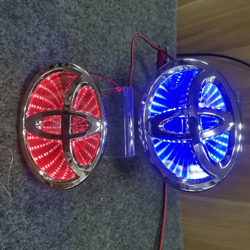 Logo 3D Phát Sáng Trang Trí Xe Hơi Toyota Camry Corolla Vios Highlander