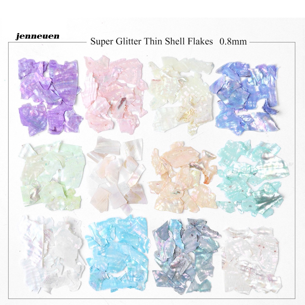 1 Hộp Sequin Hình Vỏ Sò Trang Trí Móng Nghệ Thuật