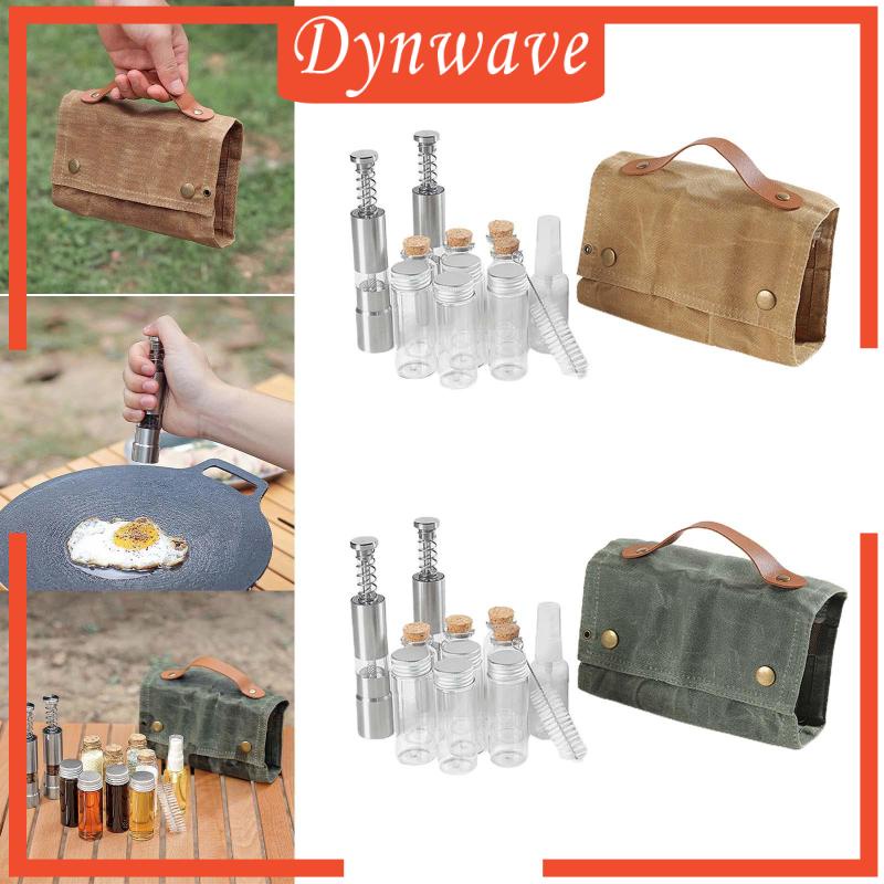 Set 12 Lọ Thủy Tinh Đựng Gia Vị Tiện Lợi Cho Du Lịch