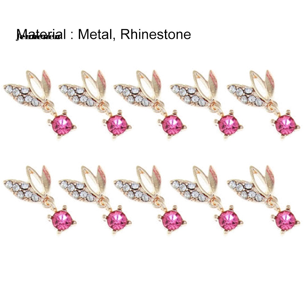 Set 10 Hạt Cườm 3D Lấp Lánh Trang Trí Móng Nghệ Thuật Thời Trang DIY