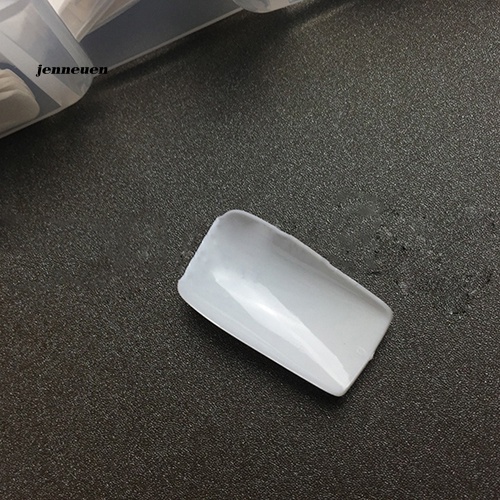 Set 500 Móng Tay Giả Màu Trắng Che Phủ Toàn Diện Thời Trang Cho Nữ