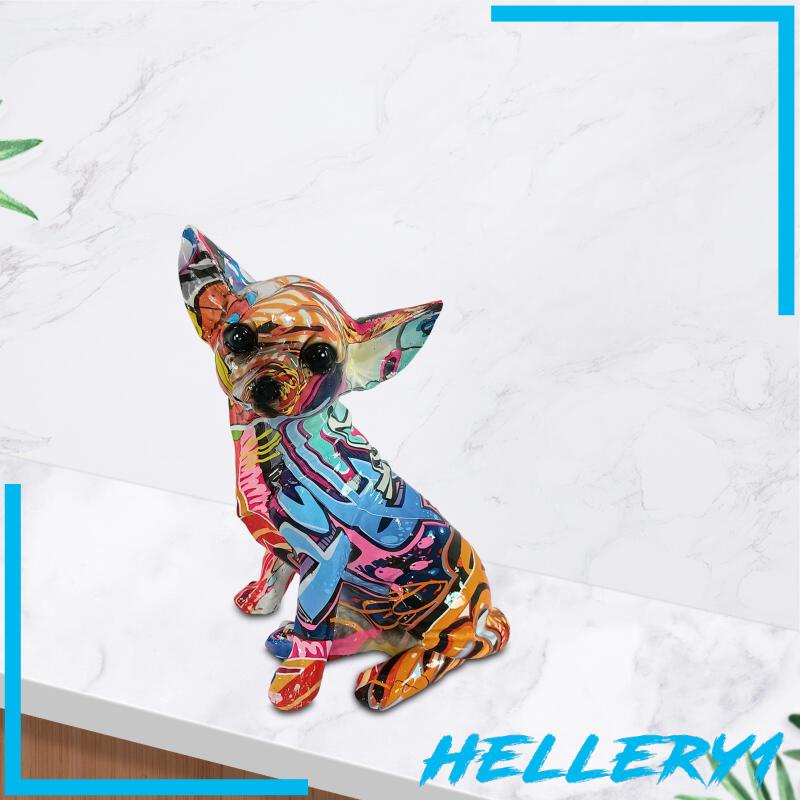 Đồ trang trí Chihuahua Bằng Nhựa Resin Thủ Công Hiện Đại Trang Trí Nhà Cửa