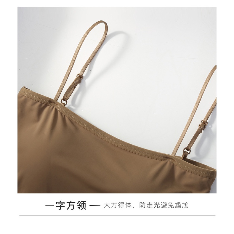 Áo Lót Lụa Hai Dây Có Mút Đệm Ngực Size M-XL Cho Nữ 40-65kg