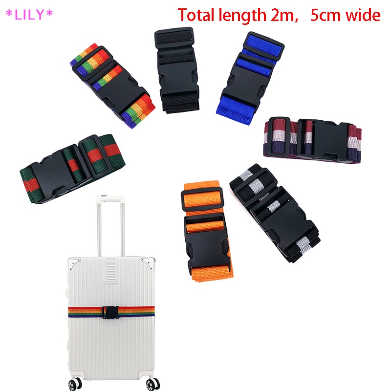 Lily 2M Mật Khẩu Khóa Đóng Gói Hành Lý Túi Mật Khẩu Khóa Khóa Dây Đeo Hành Lý Thắt Lưng Uuu