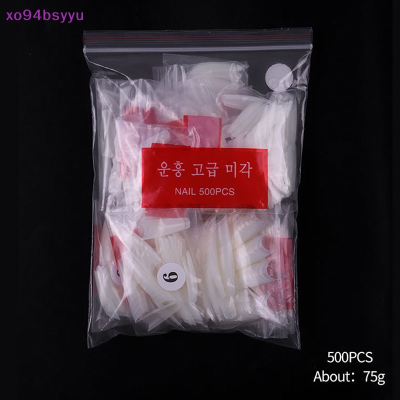 Set 500 Móng Tay Giả Hình Chữ T Bằng Acrylic xo94bsyyu