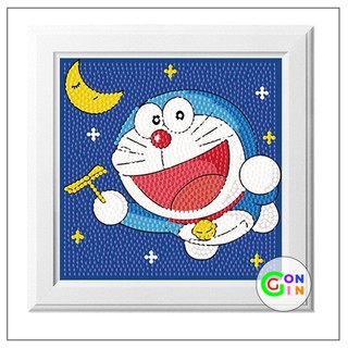 Đồ chơi tranh đính đá và tranh số hóa gấu dâu Lotso Doreamon Gon Gin