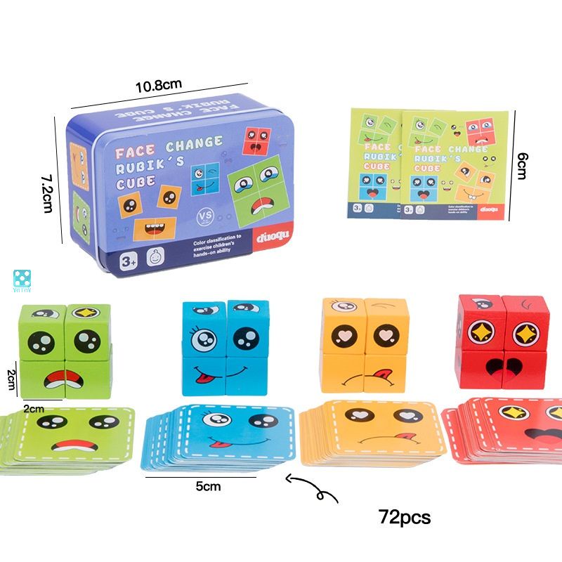 Trò chơi Rubik cảm xúc-Face change rubik’s cube nhiều loại