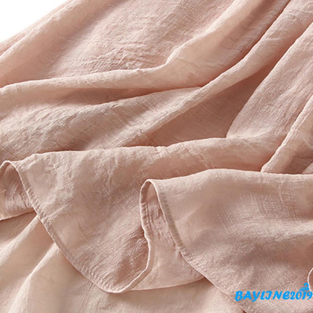 Chân Váy Midi Chữ A Lưng Thun Hai Lớp Xếp Ly Màu Trơn Thời Trang Xuân Hè Dành Cho Bạn Nữ