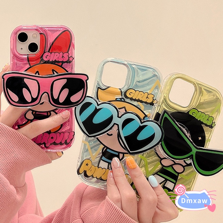 Ốp Điện Thoại Hình Powerpuff Girls Dễ Thương Cho Vivo V21 4G V21 5G V21S 5G V23E V20 Pro X90 Pro Y75 4G S10 Pro
