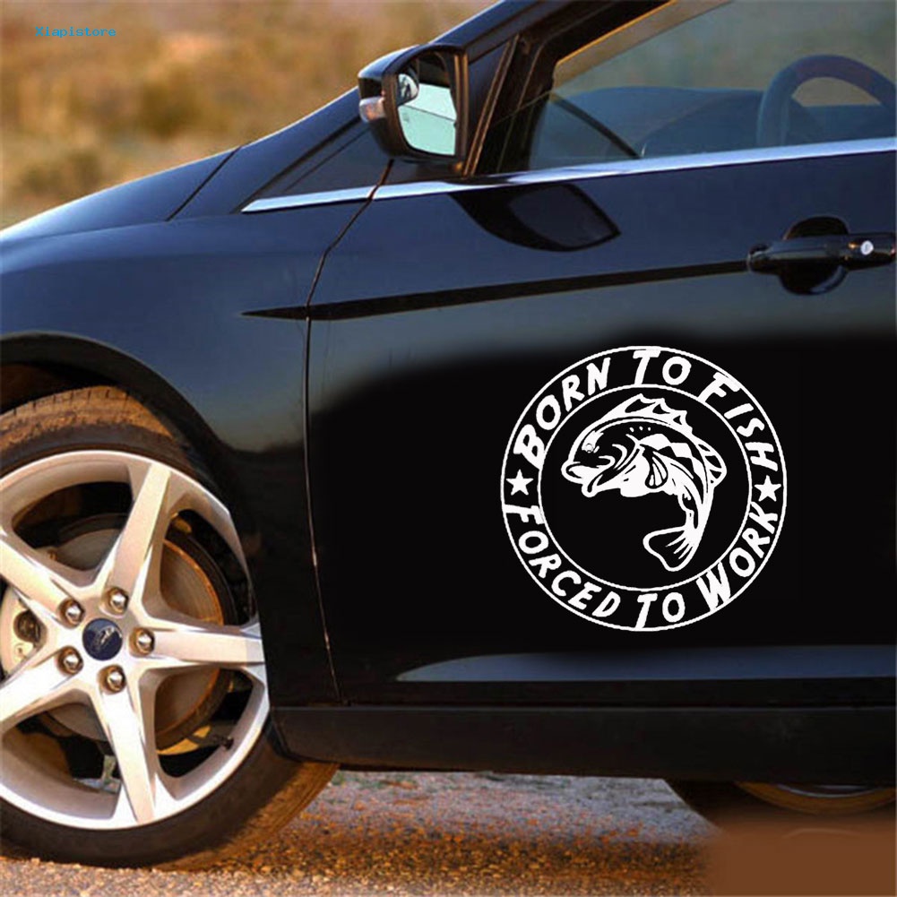 [Xiapistore] Hình Dán Câu Cá Sinh Động Trang Trí Xe Hơi Xe Máy