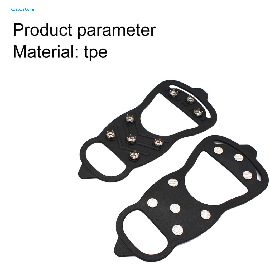 1 Cặp Vỏ Bọc Giày Leo Núi Hình Số 8 Chống Trượt Chống Rơi Co Giãn