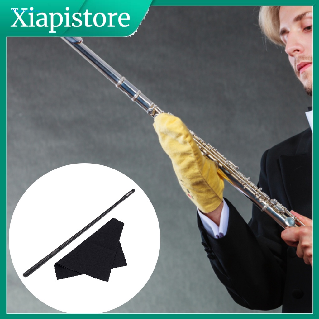 [Xiapistore] Bộ 2 Thanh Làm Sạch Bề Mặt Mịn Màng Hiệu Quả Cao Chống Vỡ Ống Sáo Chăm Sóc Nhạc Cụ Có Thể Tái Sử Dụng